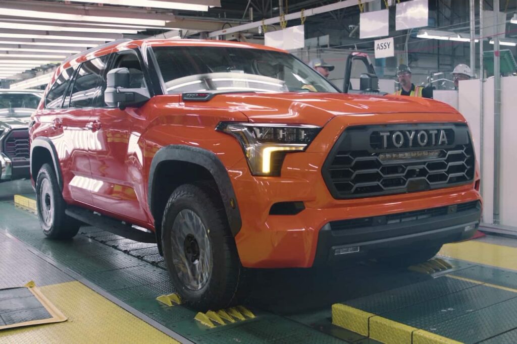 New Toyota Sequoia TRD Pro assembly line San Antonio plant TMMTX