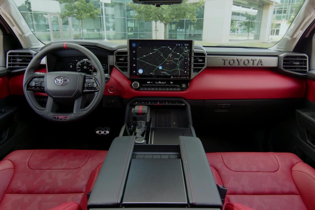 New Toyota Sequoia TRD Pro interior dashboard live image