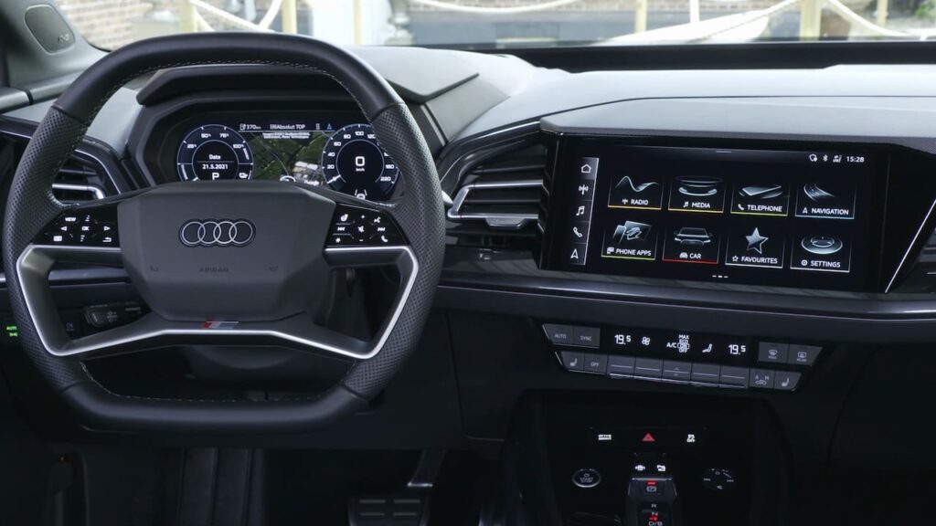 2023 Audi Q4 Sportback e-tron interior dashboard driver side
