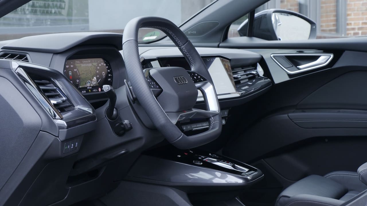 2023 Audi Q4 Sportback e-tron interior dashboard side view