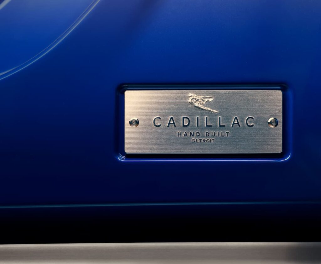 Cadillac Celestiq handbuilt plaque
