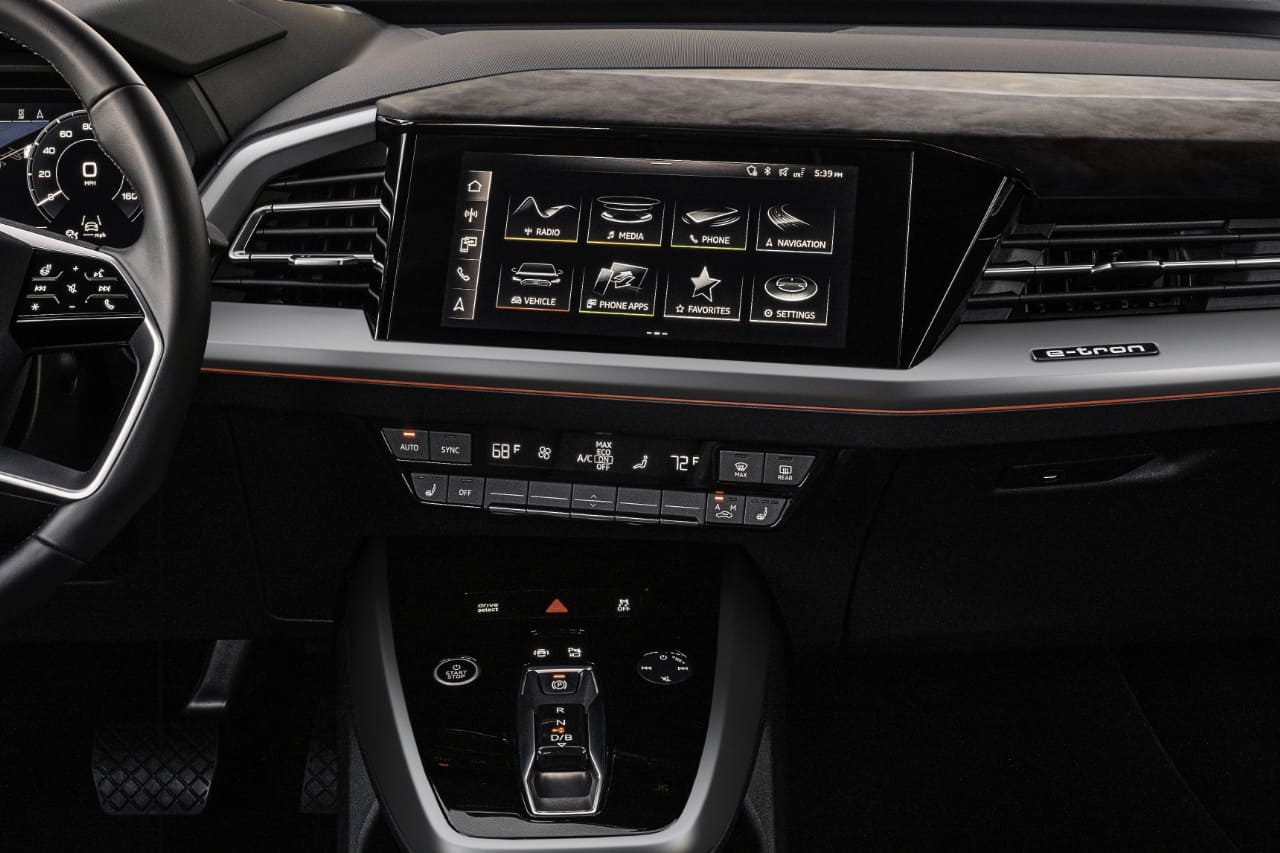 U.S.-spec 2023 Audi Q4 e-tron infotainment system