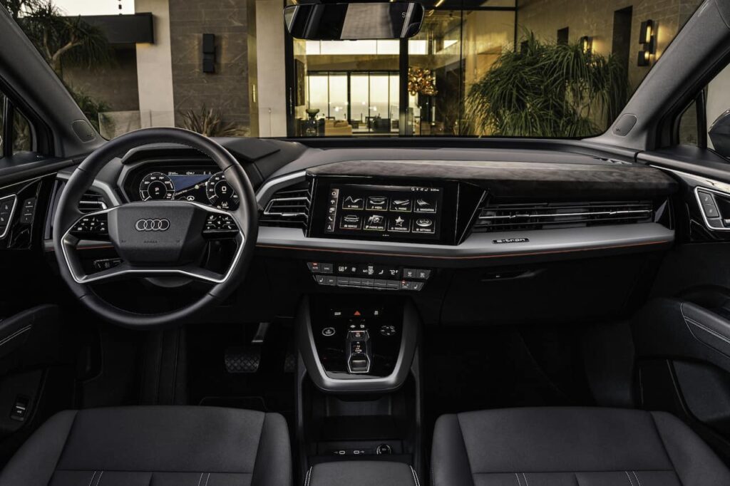 U.S.-spec 2023 Audi Q4 e-tron interior dashboard