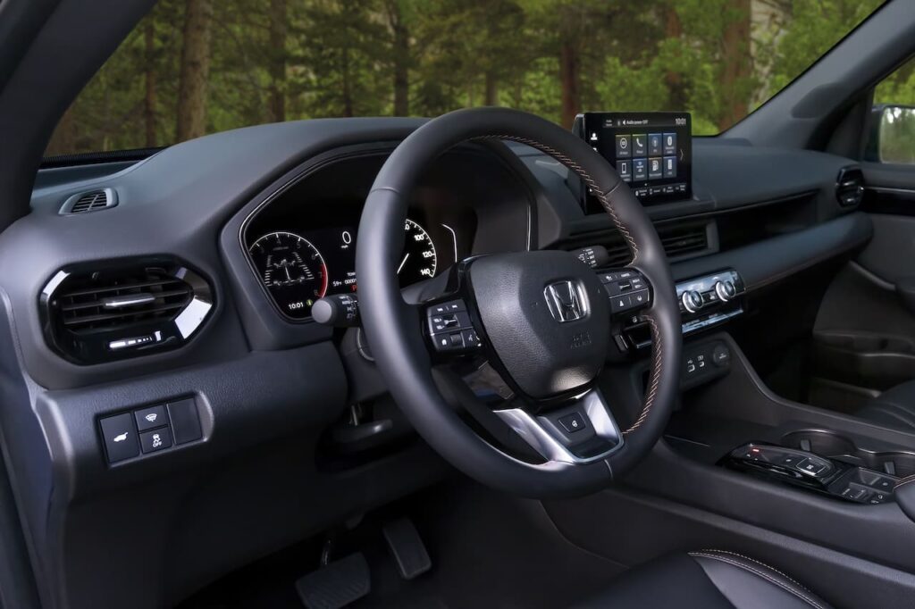 New Honda Pilot TrailSport interior dashboard