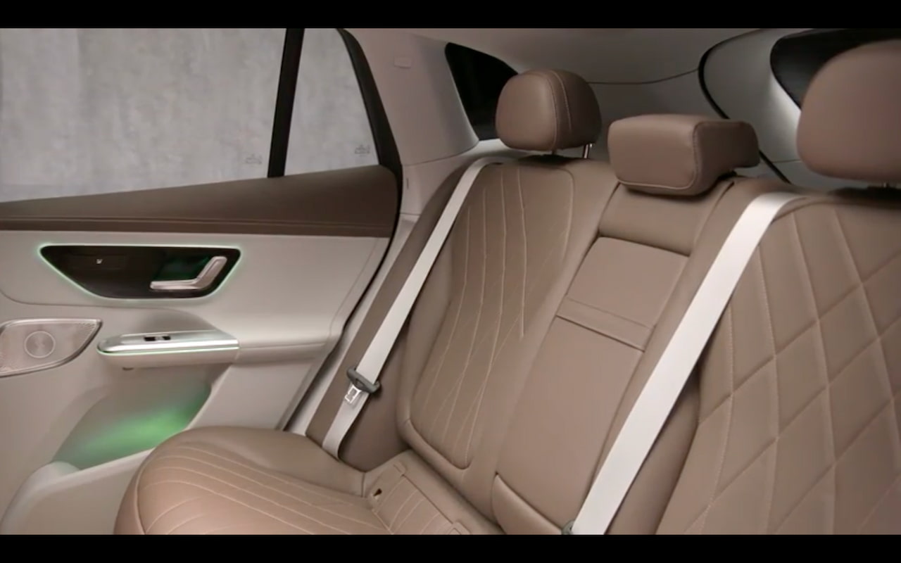 Mercedes EQE SUV rear seat