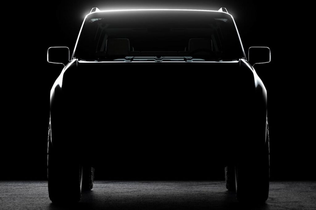 Scout electric SUV front teaser