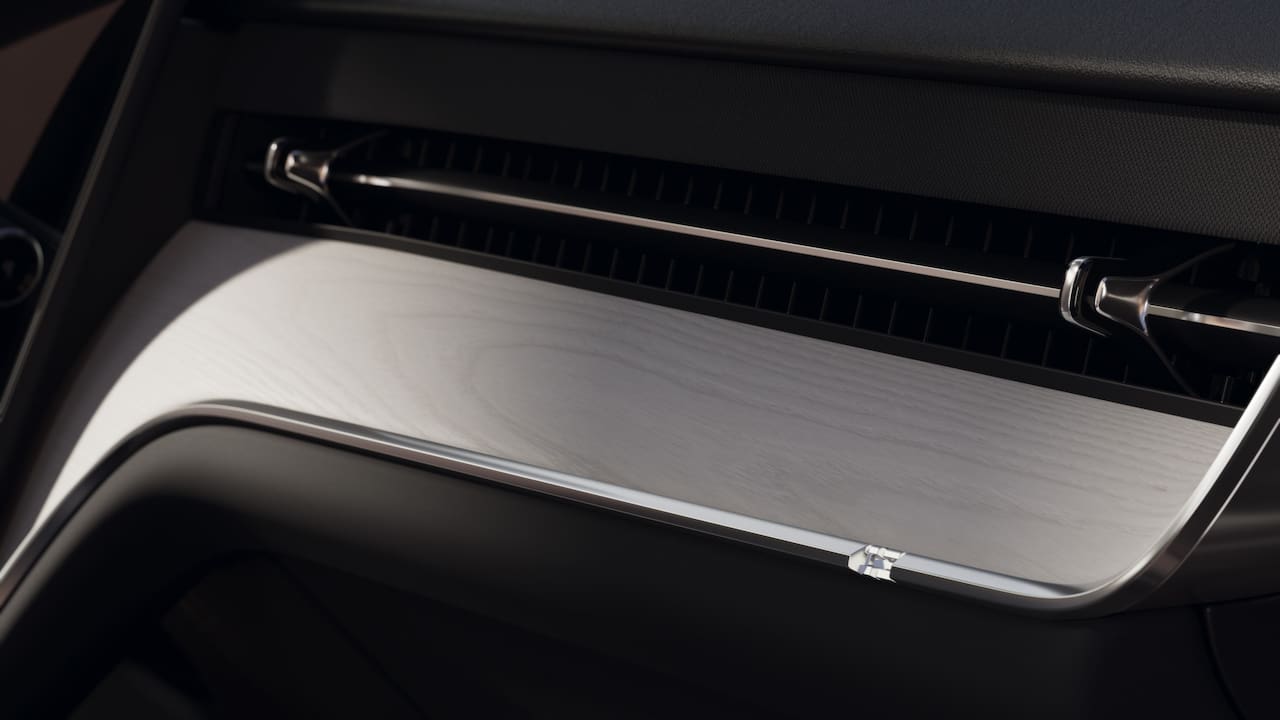 Volvo EX90 dashboard passenger side teaser