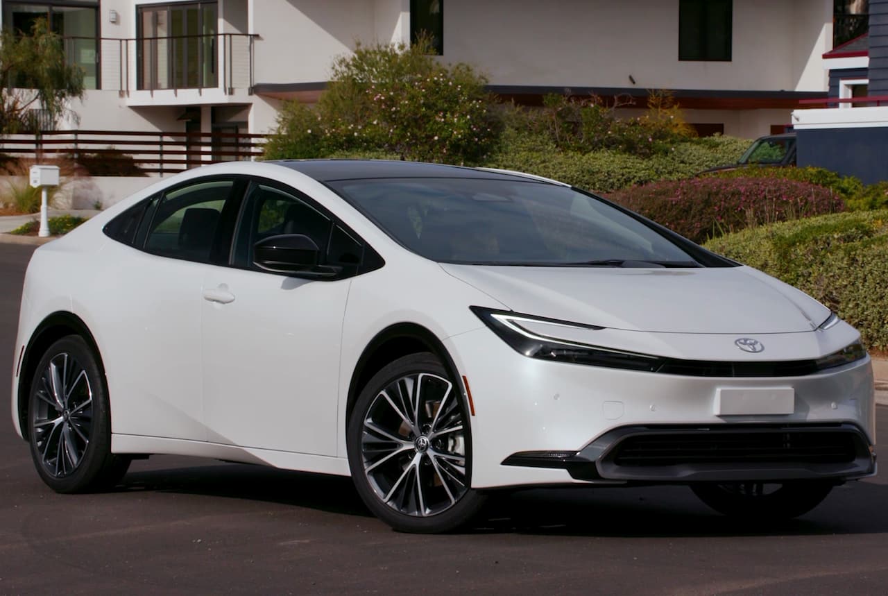 All new 2023 Toyota Prius Is A Coupe styled Hybrid EV