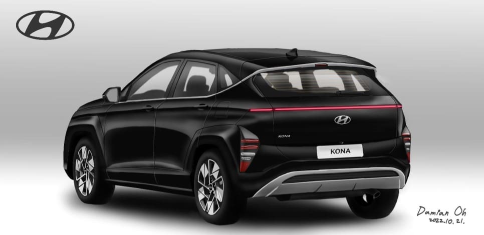 2024 Hyundai Kona rear render