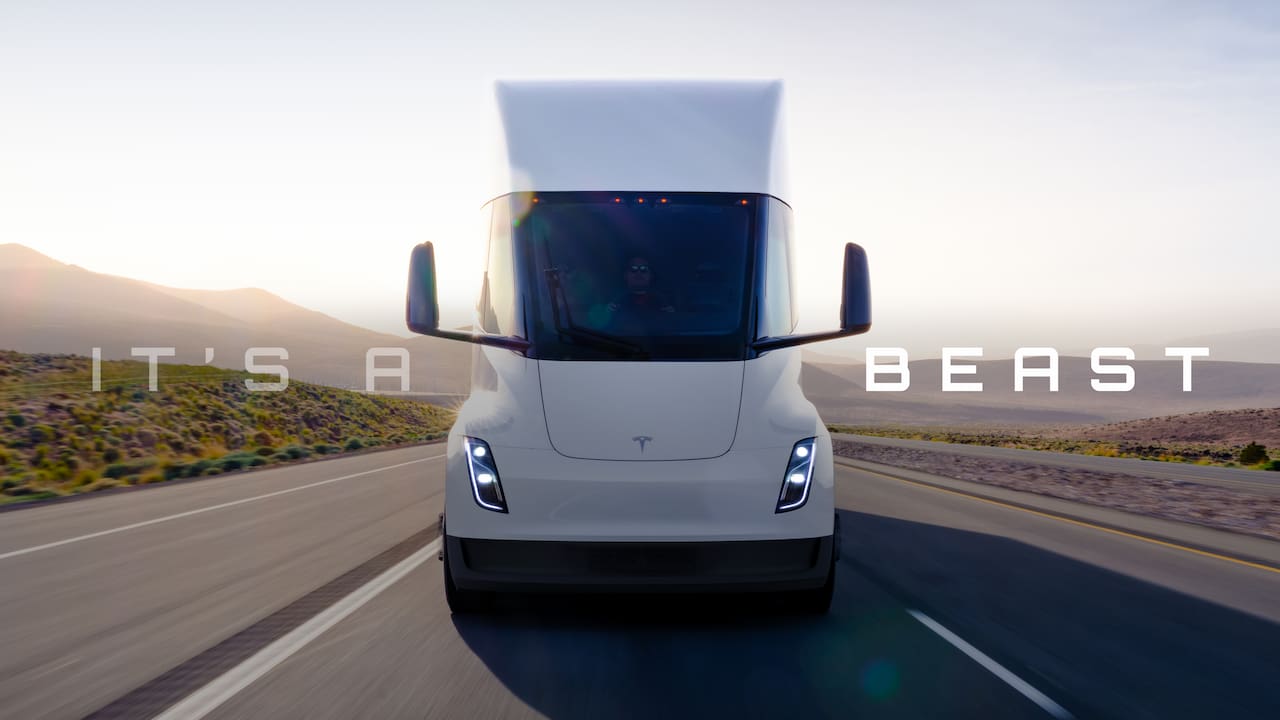 New Tesla Semi front
