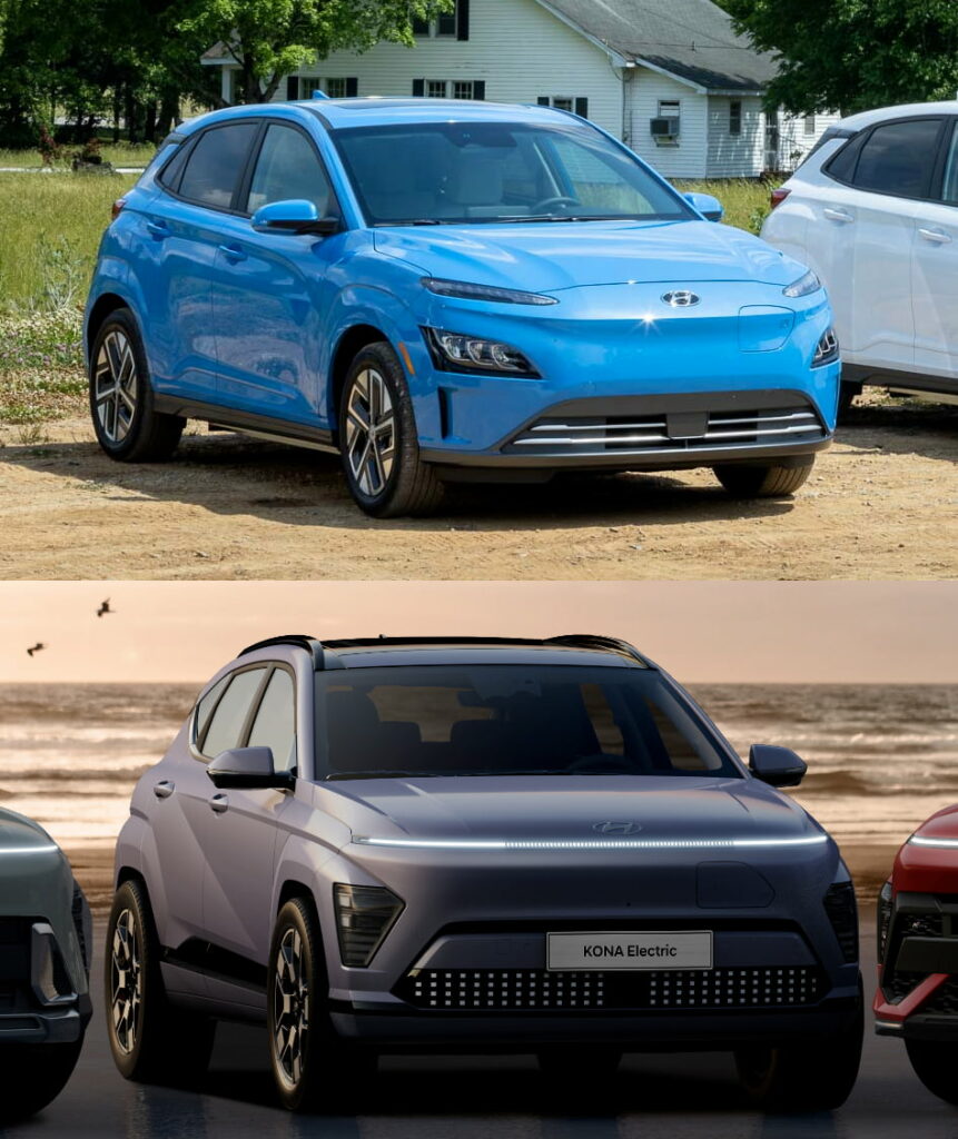2024 Hyundai Kona EV vs. 2023 Hyundai Kona EV (current) In Photos