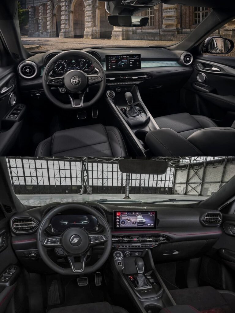 Alfa Romeo Tonale PHEV vs Dodge Hornet RT PHEV interior