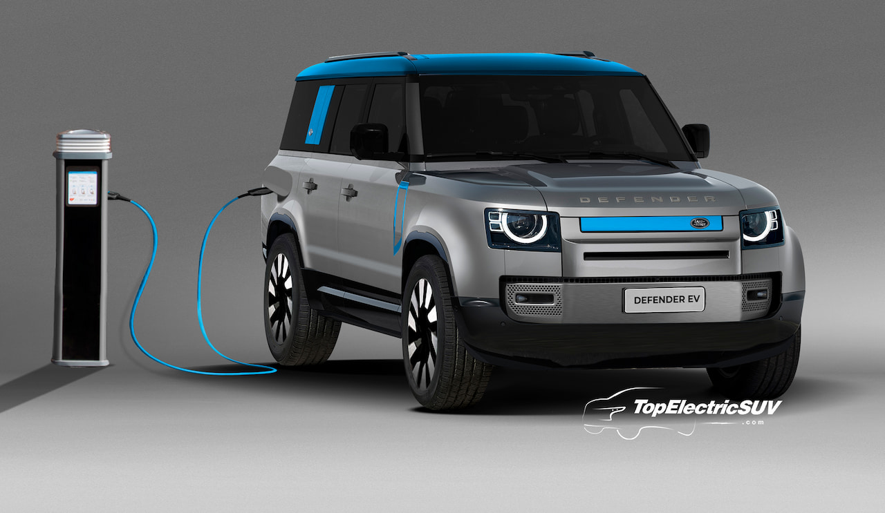 Land Rover Defender Electric rendering
