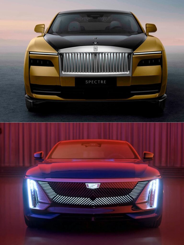 Rolls-Royce Spectre vs Cadillac Celestiq front