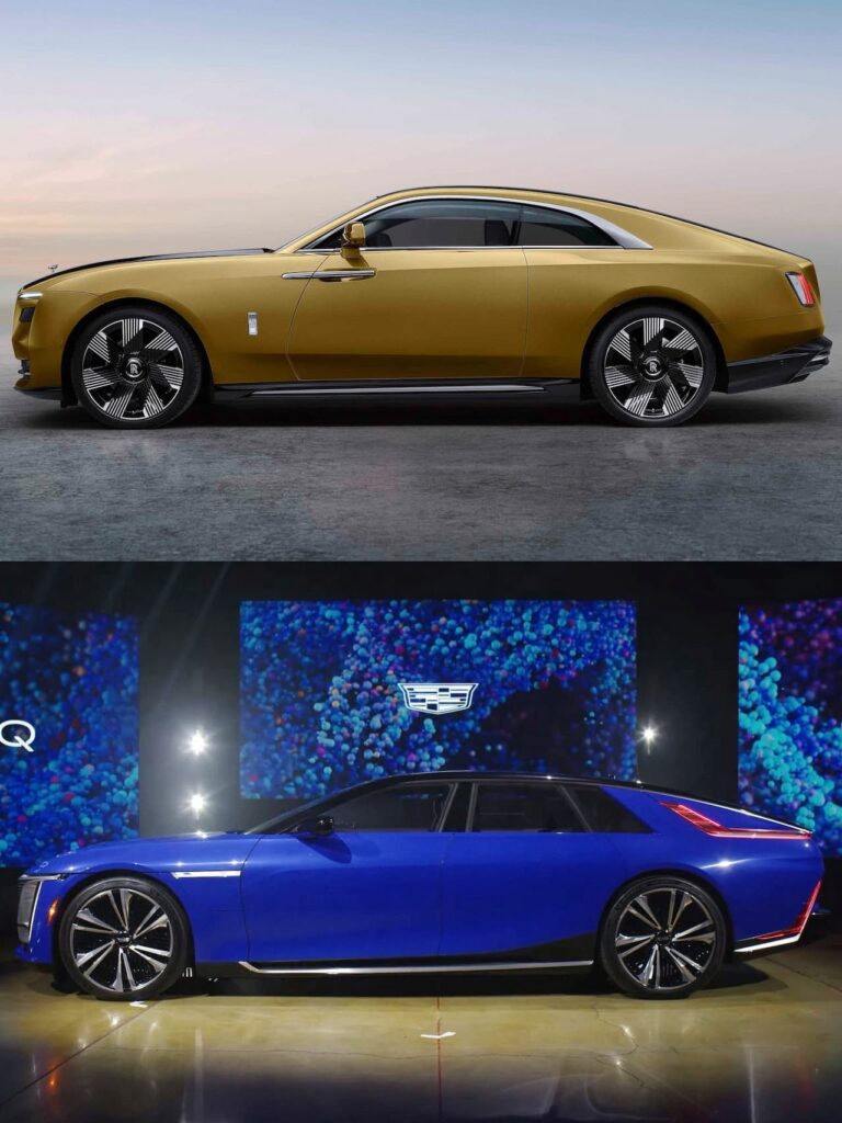 Rolls-Royce Spectre vs Cadillac Celestiq side