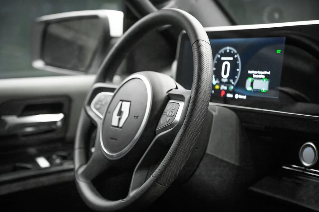 2023 Lordstown Endurance interior steering wheel