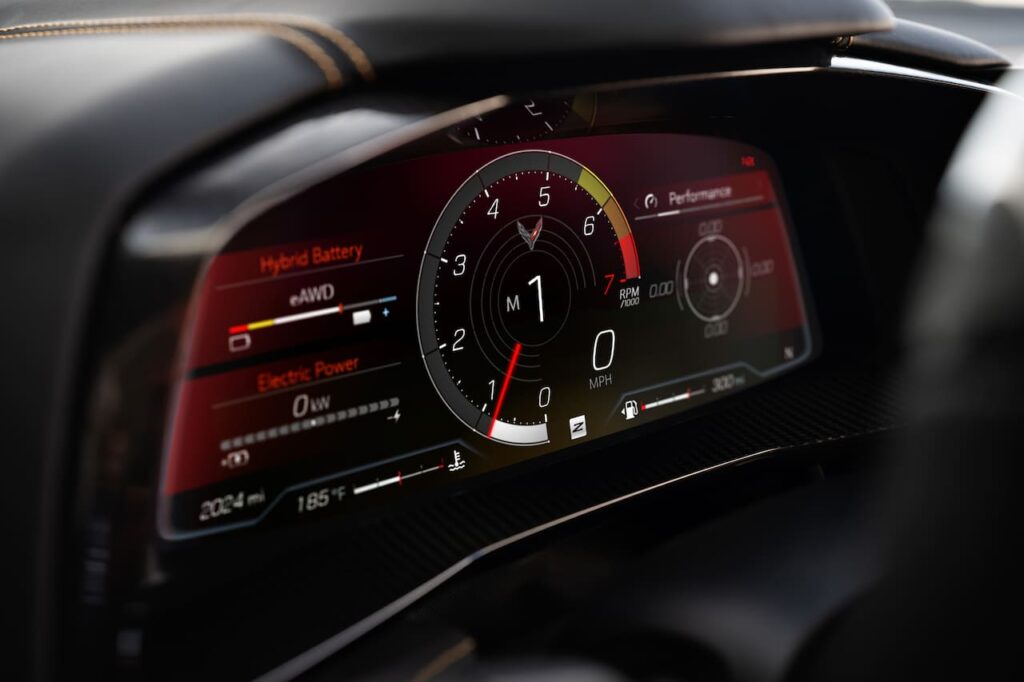 2024 Chevrolet Corvette Hybrid E-Ray instrument cluster