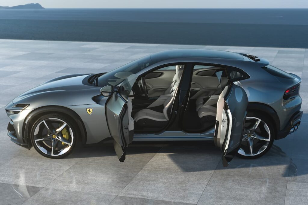Ferrari Purosangue doors cabin