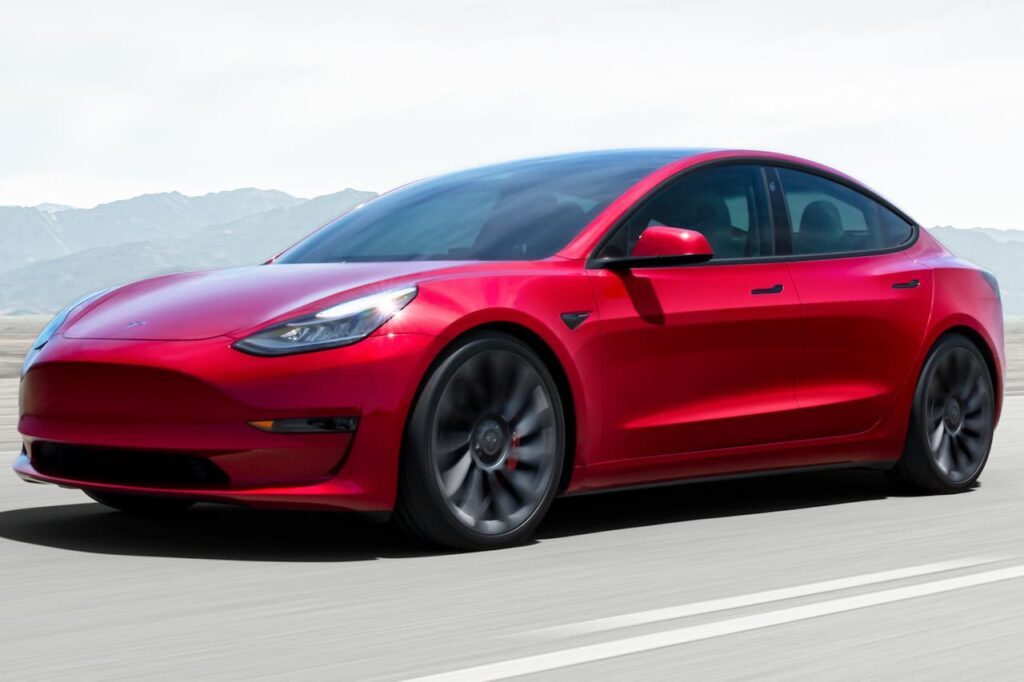 Tesla Model 3 Performance front three quarter