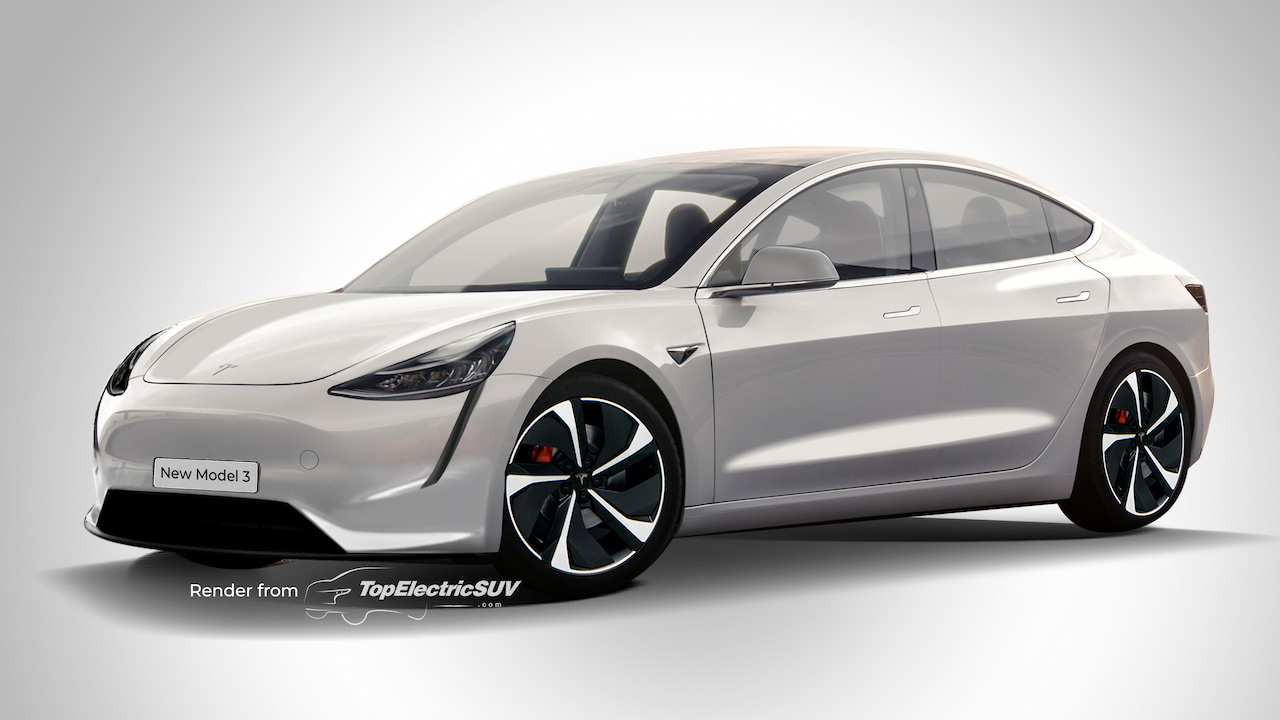 2024 Tesla Model 3 (facelift) purportedly seen on test