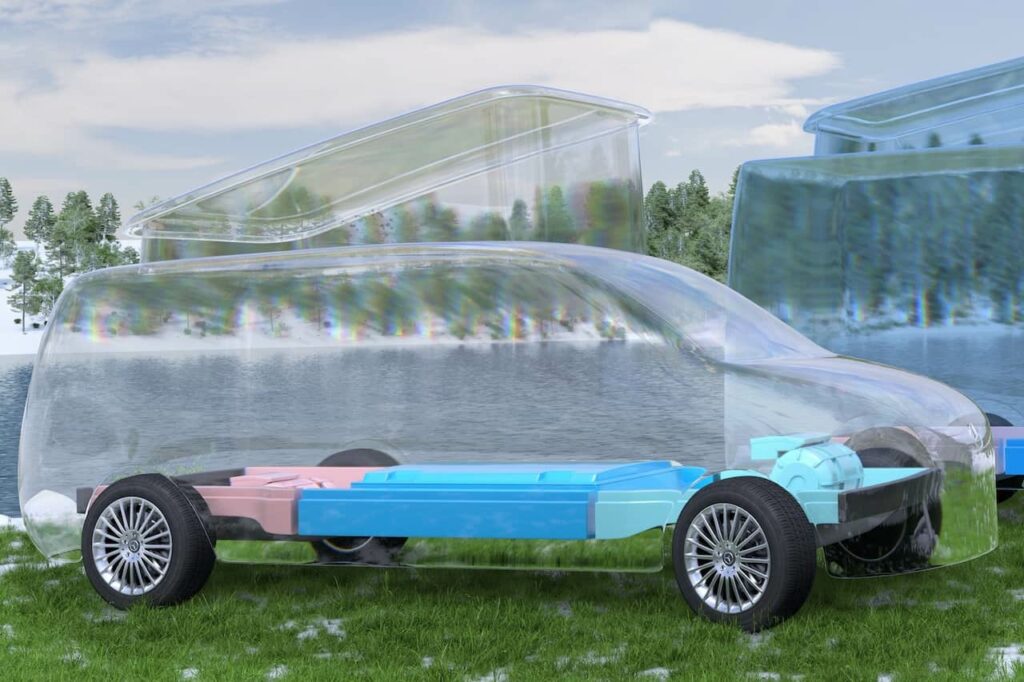 Next-gen Mercedes EQV Camper Van teaser