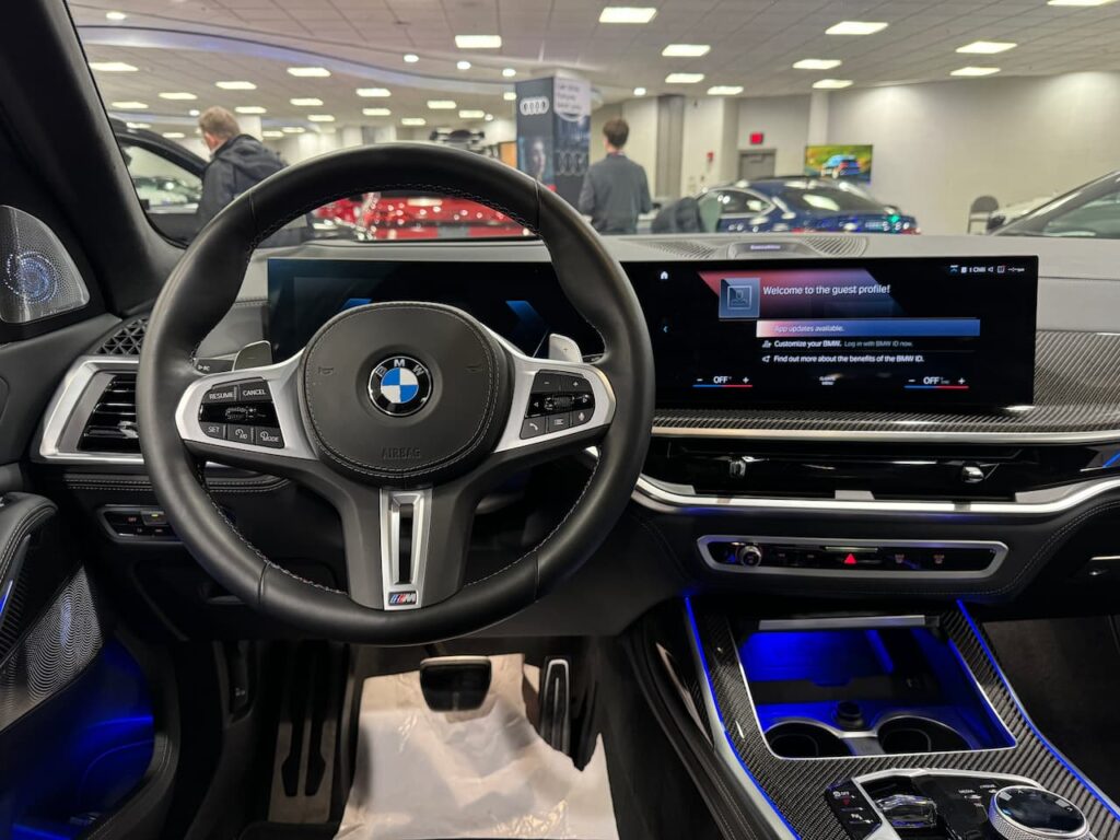 2024 BMW X7 M60i dashboard driver side