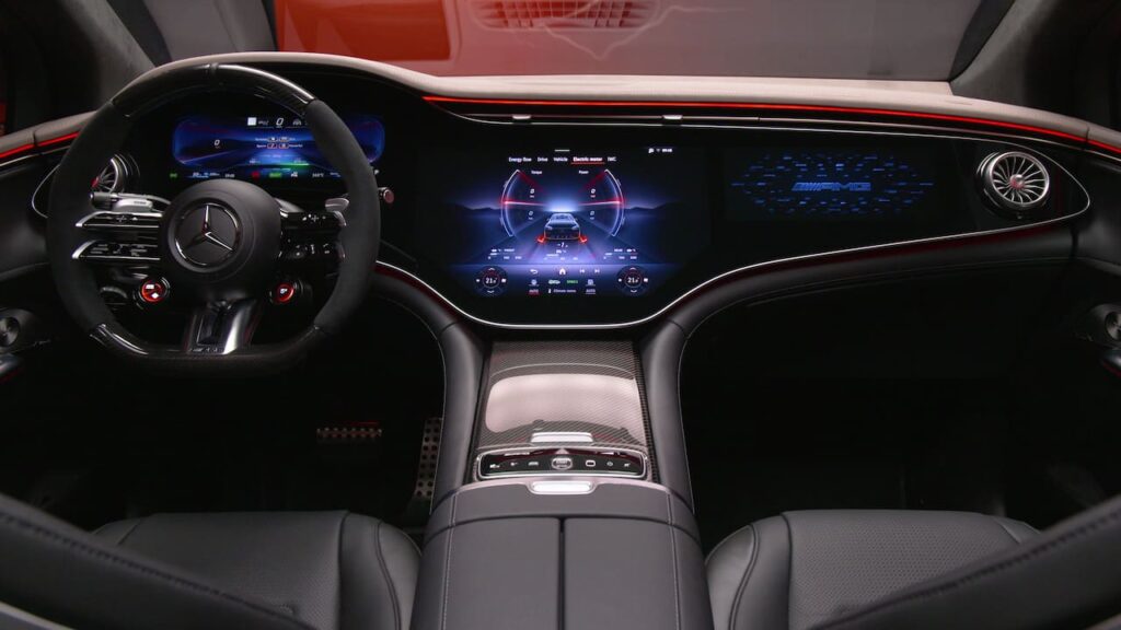 2024 Mercedes-AMG EQE SUV interior dashboard