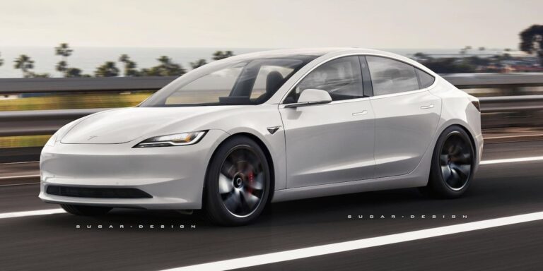 2024 Tesla Model 3 Facelift Rendering New 768x384 