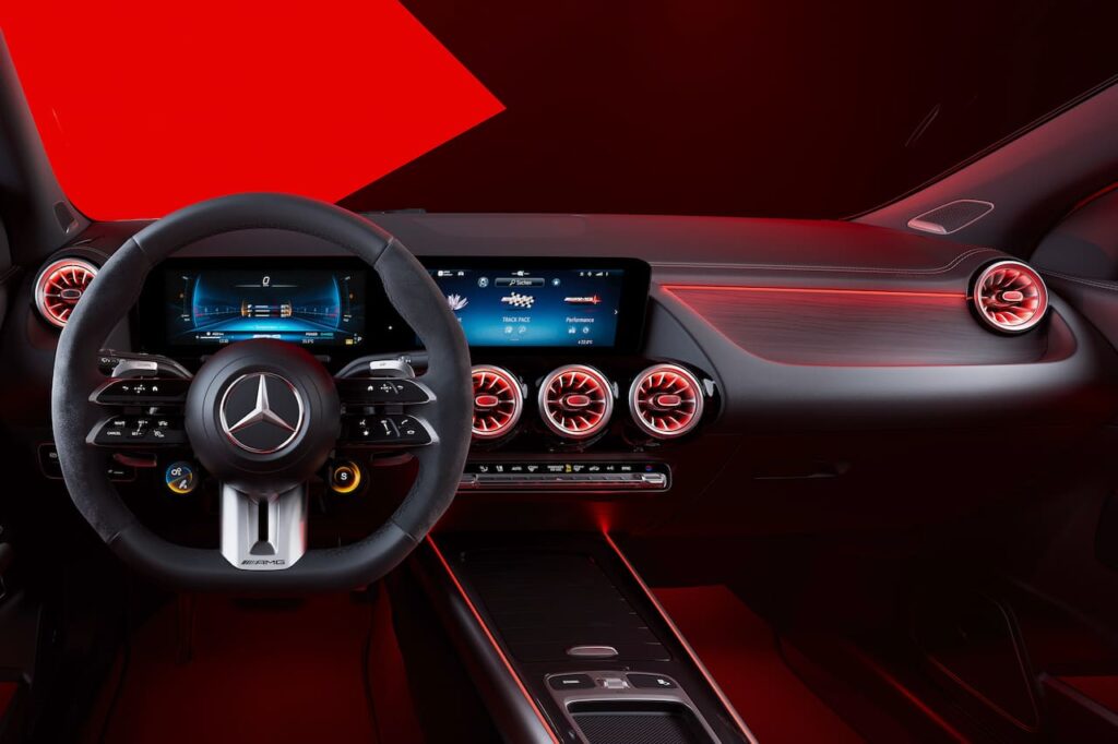 New Mercedes GLA 35 4MATIC interior dashboard