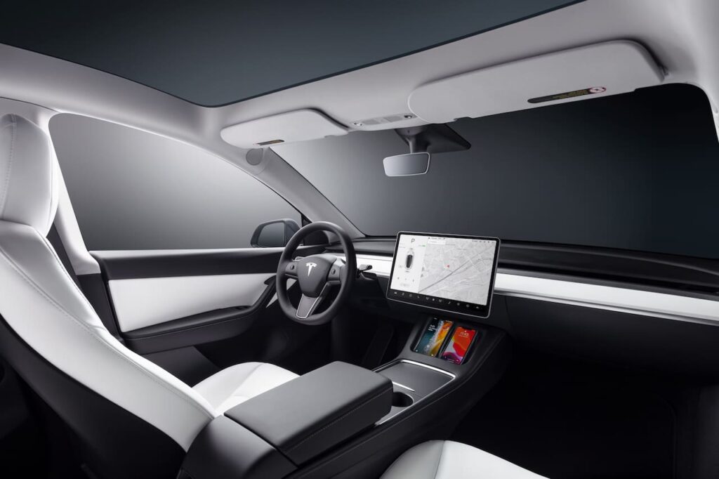 Tesla Model Y interior dashboard