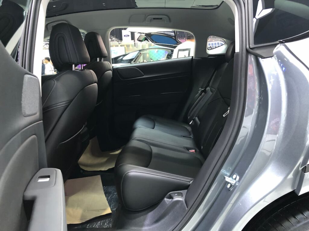 Xpeng G6 rear seat live image