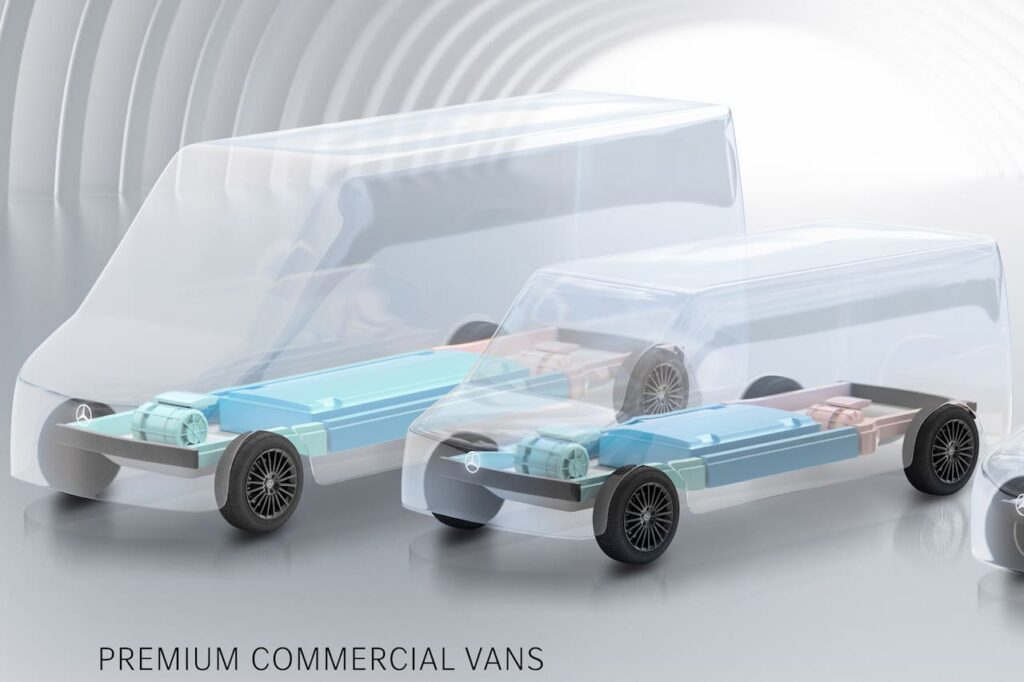 Mercedes electric commercial vans VAN.EA platform