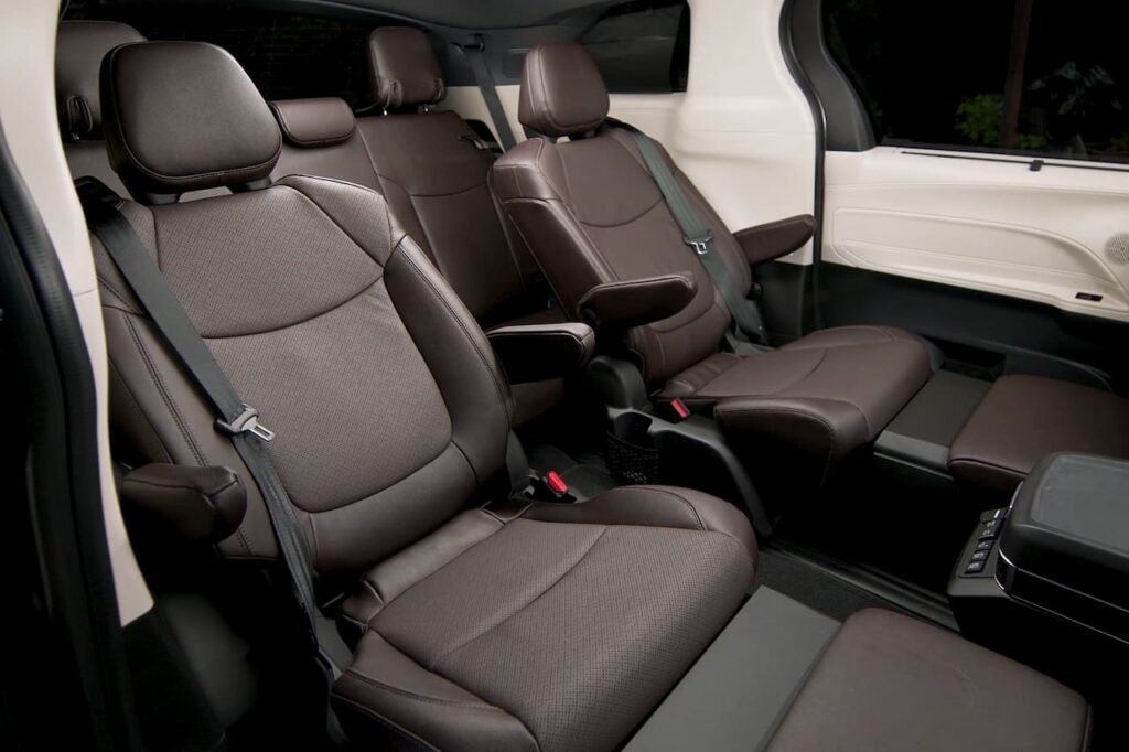 Toyota Sienna Platinum cabin seats