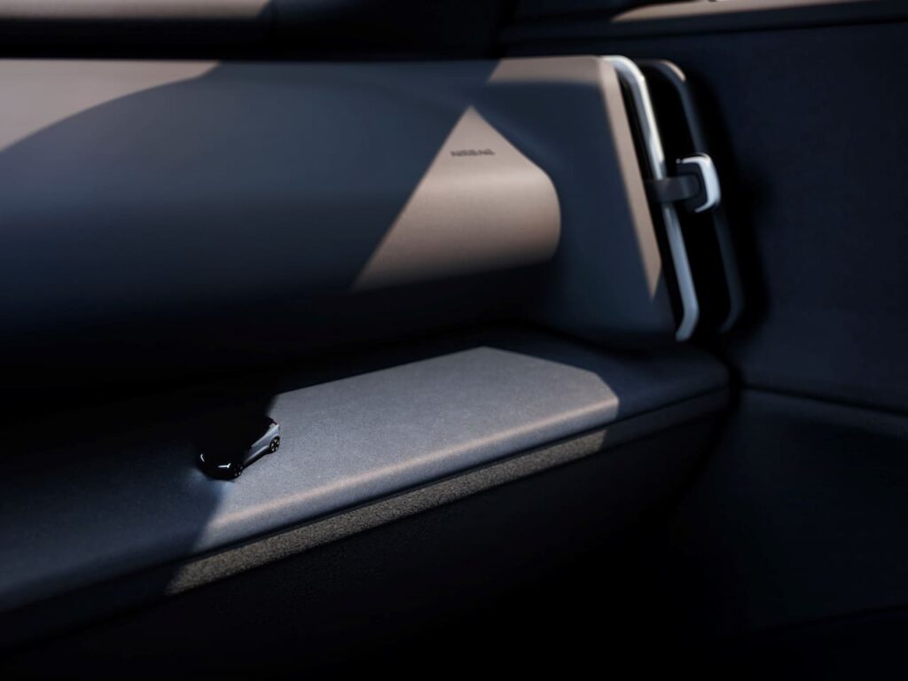 Volvo EX30 interior dashboard teaser