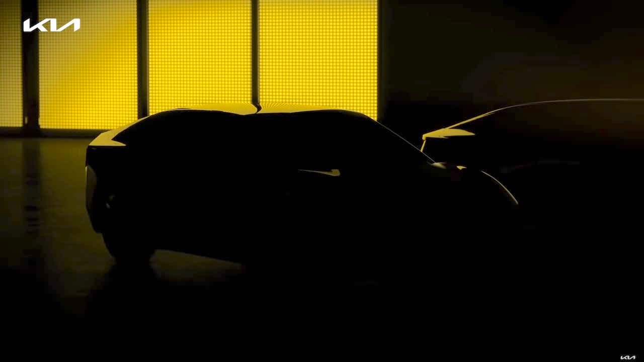 Kia CT teaser (Kia EV3 electric sedan)