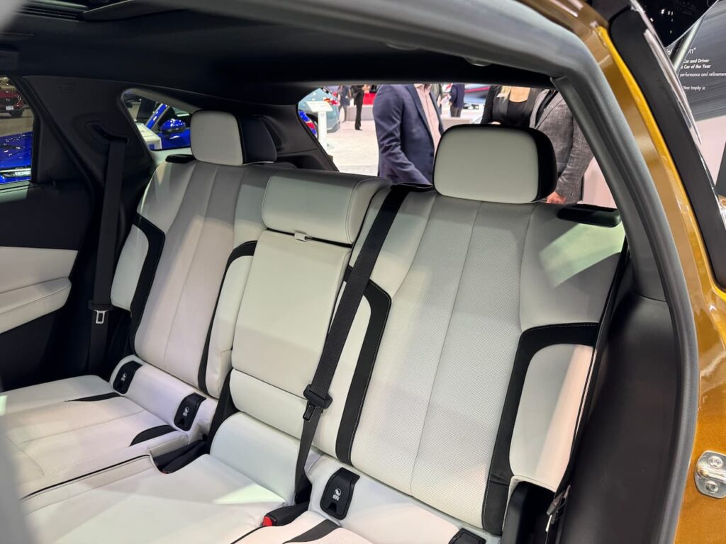 2024 Acura ZDX Type S rear seat backrests