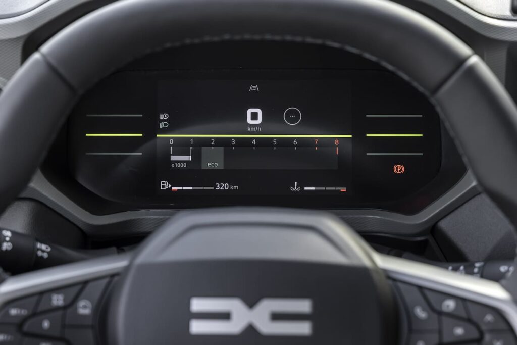 2024 Dacia Duster instrument cluster