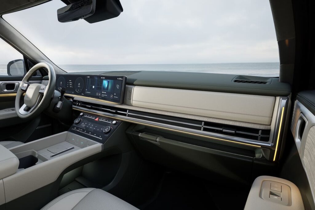 2024 Hyundai Santa Fe interior dashboard side view