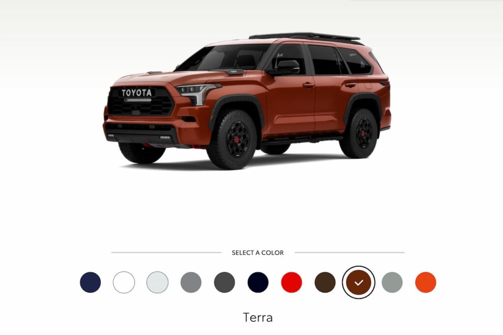 2024 Toyota Sequoia Terra color option