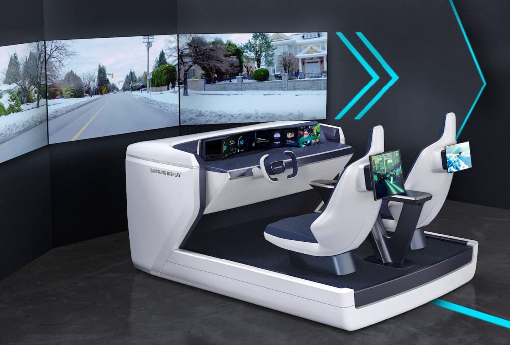 Samsung Display automotive digital cockpit CES 2023