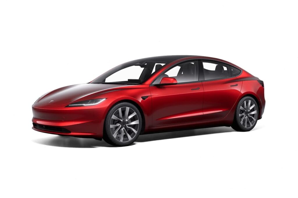 2024 Tesla Model 3 facelift Ultra Red