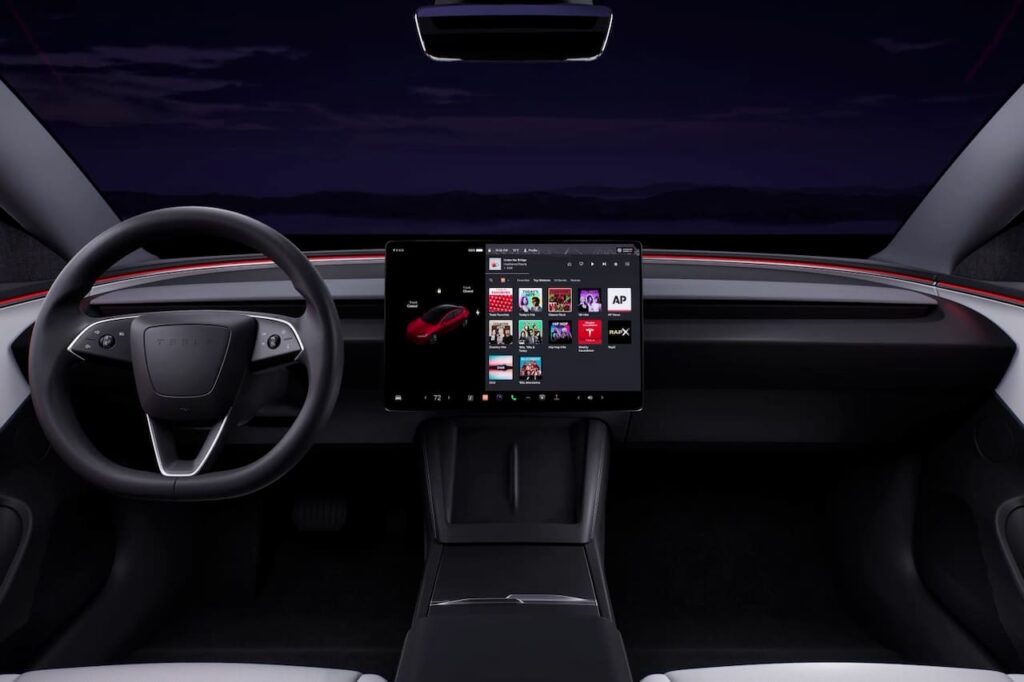 2024 Tesla Model 3 facelift interior dashboard