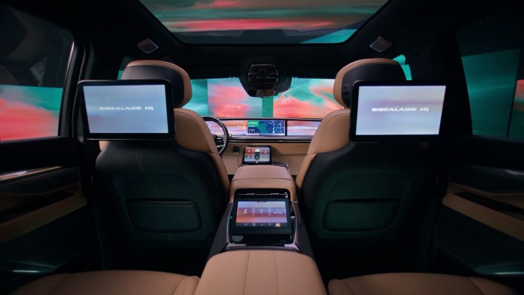 Cadillac Escalade IQ rear screens