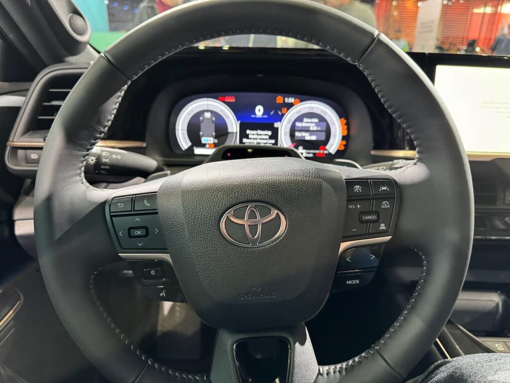 Toyota 2024 model steering wheel