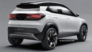 Crossover SUV electric render