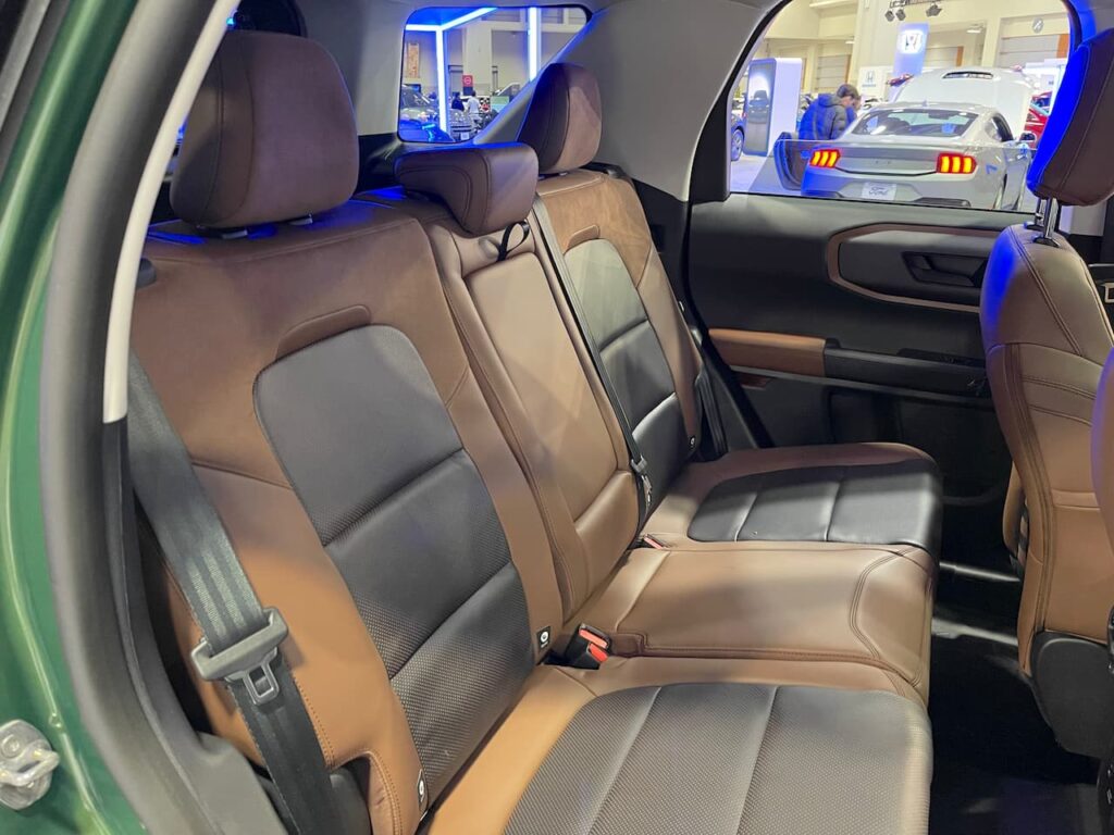 Ford Bronco Sport rear seat