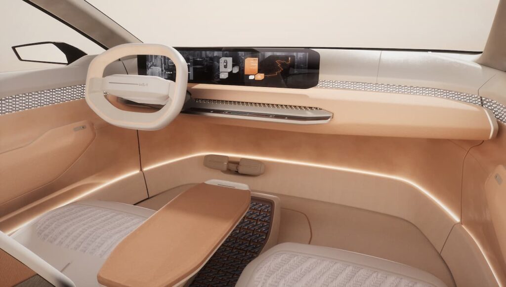 Kia EV4 sedan interior (concept)