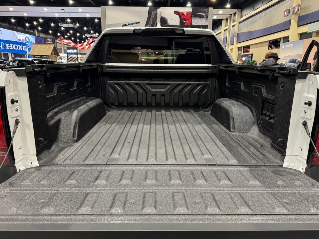2024 Chevrolet Silverado EV WT bed with tailgate open