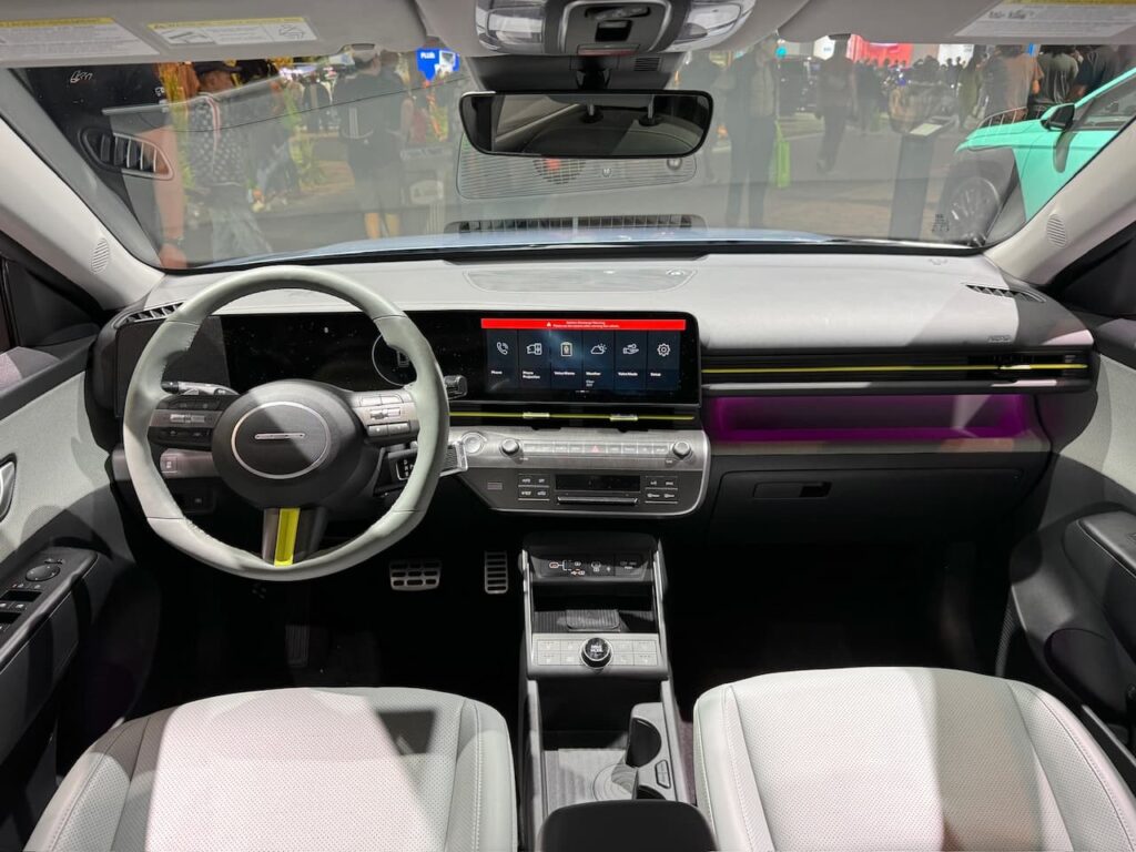 2024 Hyundai Kona EV dashboard