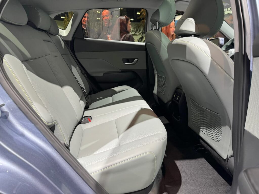 2024 Hyundai Kona EV rear seat